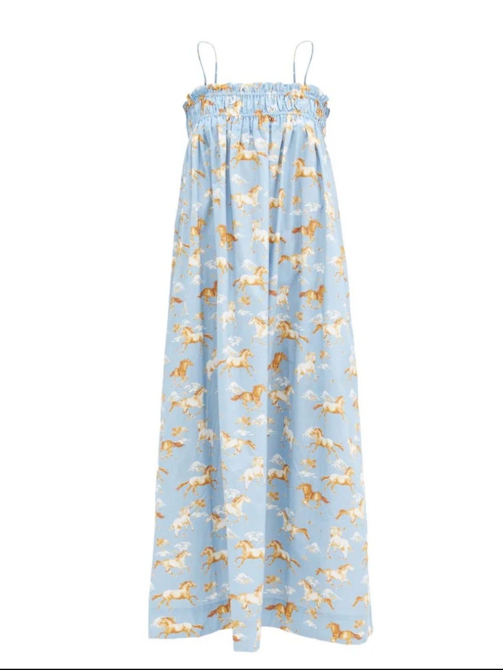 Ganni horse print dress